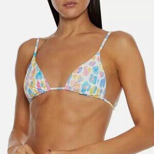 NWT Onia Shimmer Leopard Bikini Top (M) Retail $95
